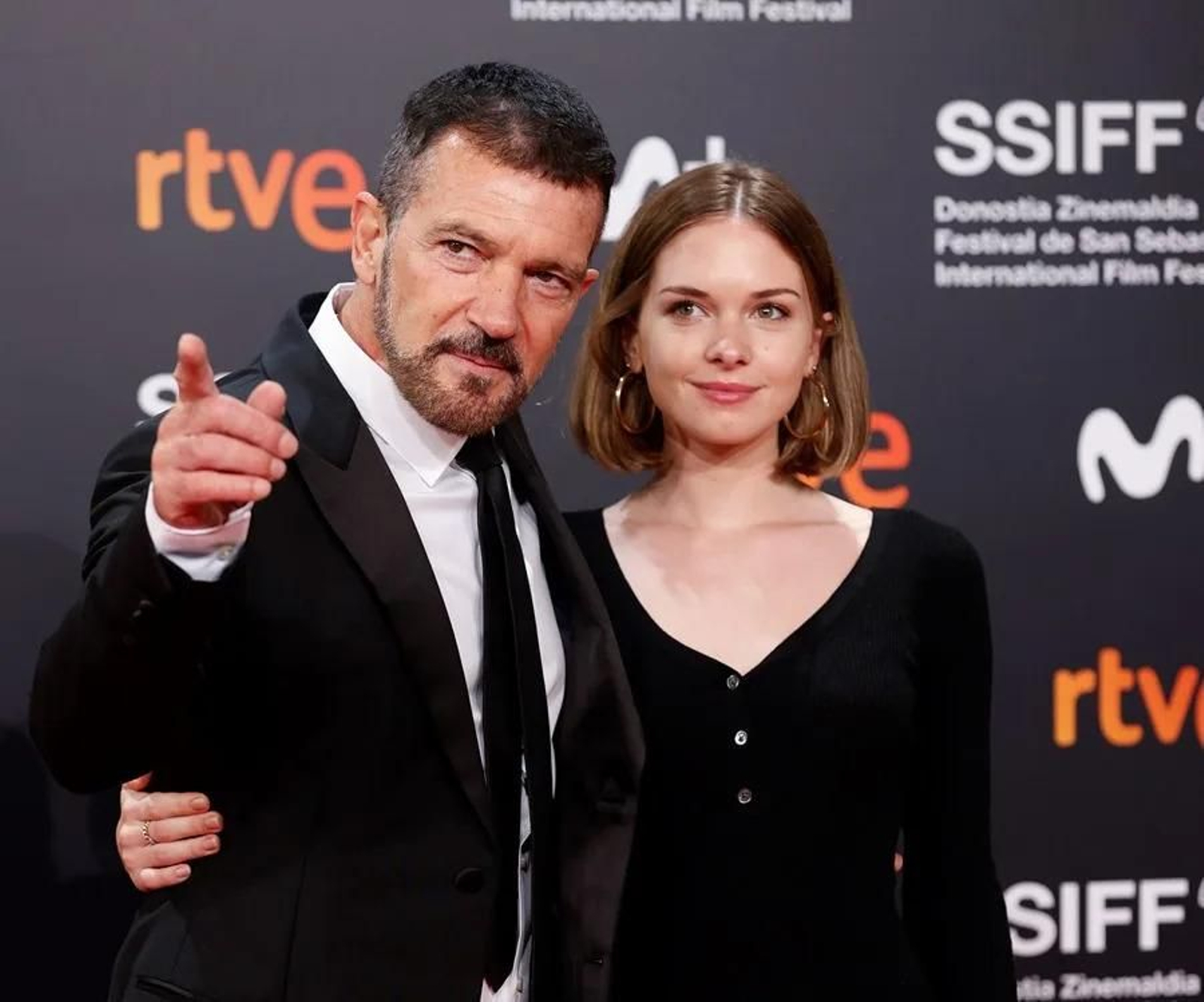 Antonio Banderas y su hija Stella del Carmen en el Festival Internacional de Cine de San Sebastián.