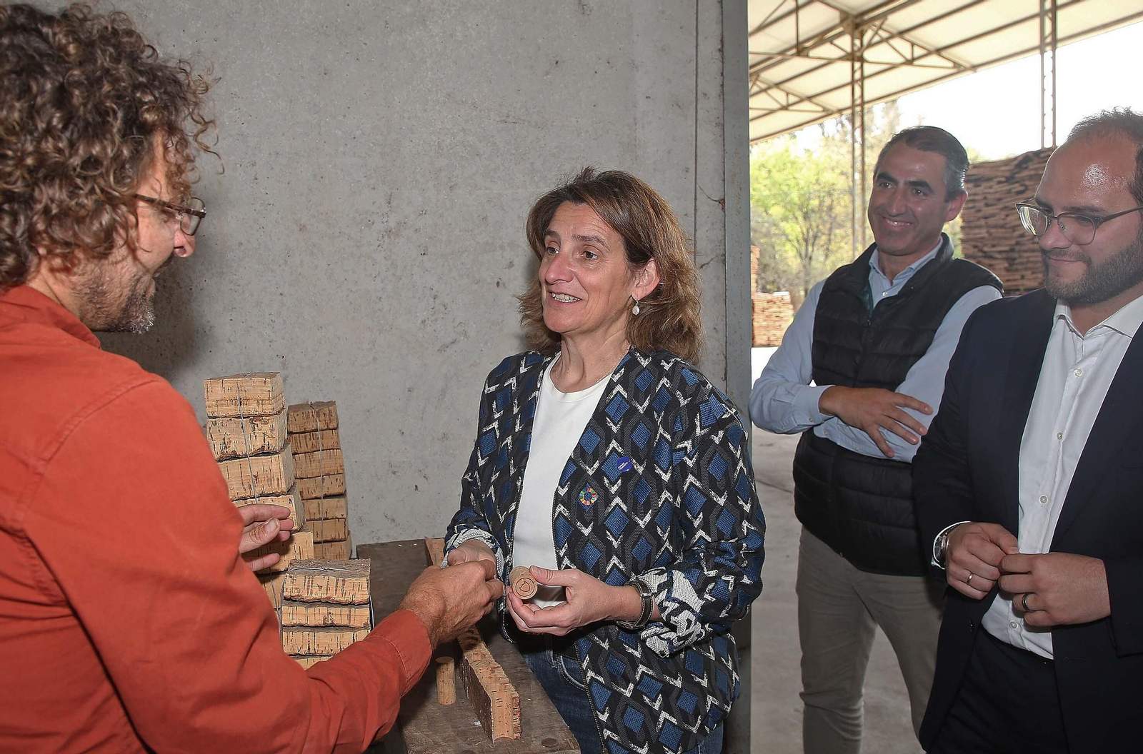 Visita de Teresa Ribera a la finca La Almoraima
