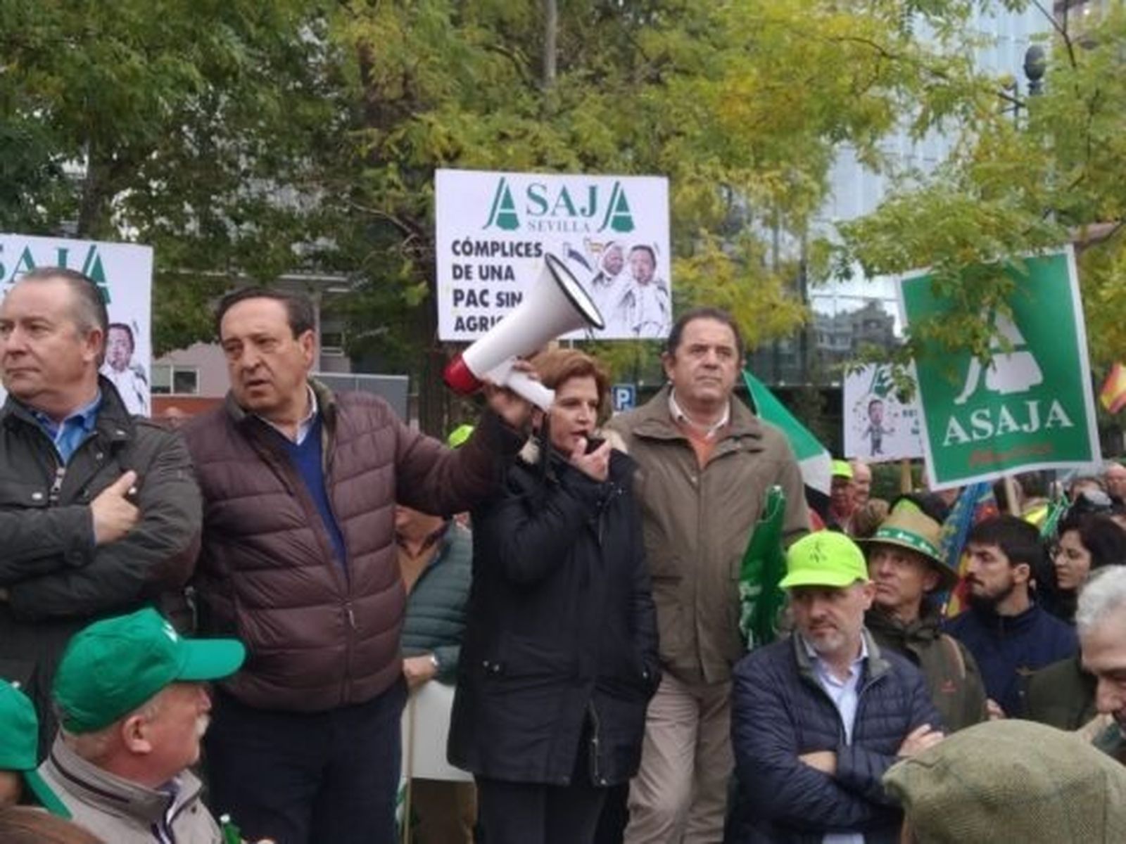 Manifestación de ASAJA  por el debate de la PAC