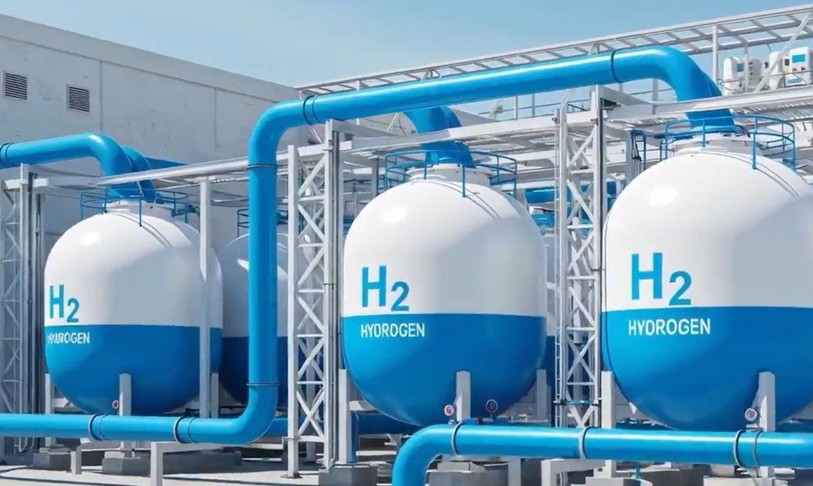 Imagen de archivo de depósitos de hidrógeno