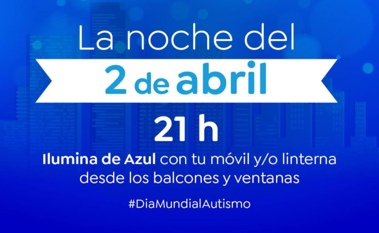 Carteles difundidos para animar a secundar la campaña del Día Mundial del Autismo.