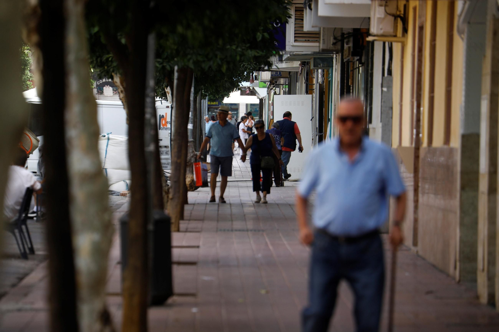 Ambiente en la avenida de Barcelona