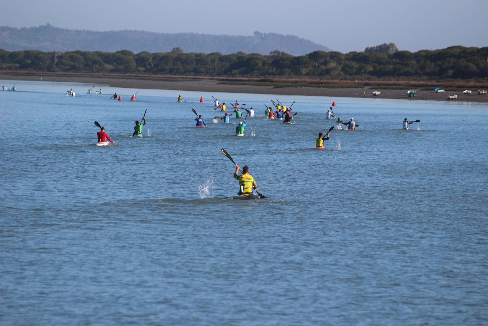 Una de las actividades naúticas celebras en el Río San Pedro