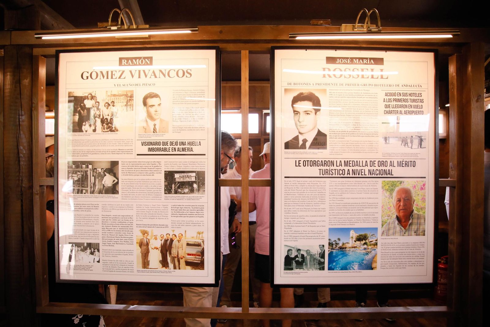 Imágenes del museo a los grandes empresarios y familias históricas de Almería