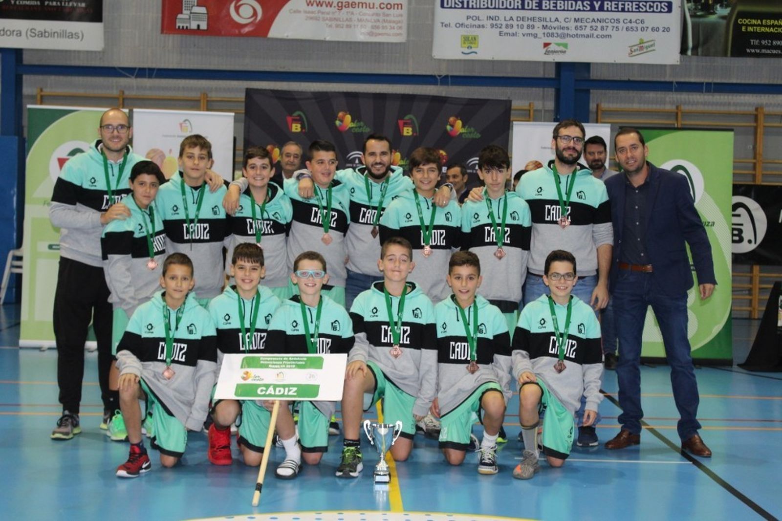 Cádiz, con tres chicos de la comarca, tercera de Andalucía