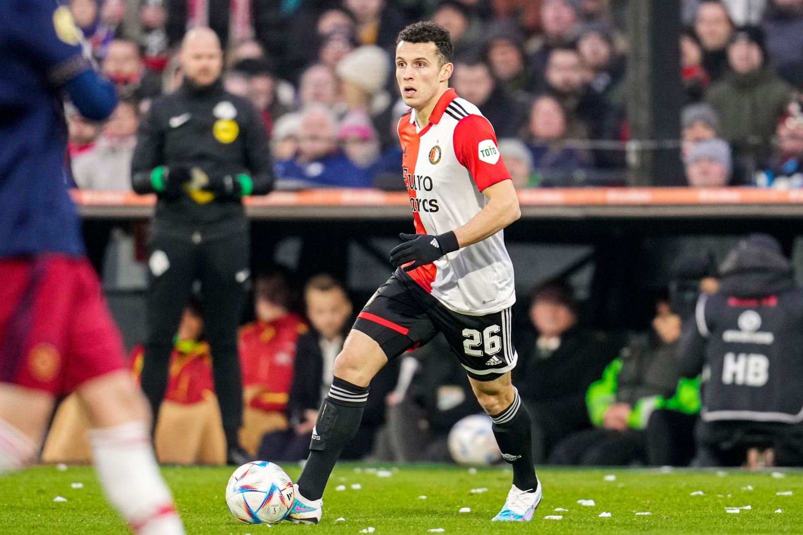 Idrissi en un partido del Feyenoord la pasada temporada.