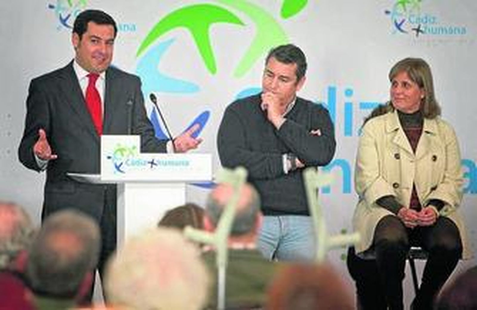 Moreno Bonilla en un acto reciente en Cádiz.