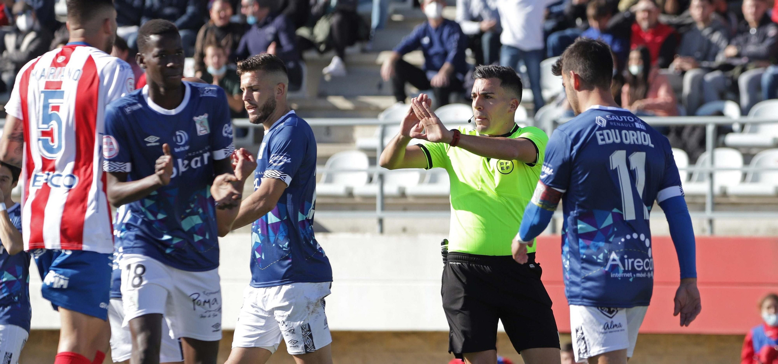 Sánchez Villalobos, en un partido del Algeciras que arbitró en 2021. Sánchez Villalobos, en un partido del Algeciras que arbitró en 2021.