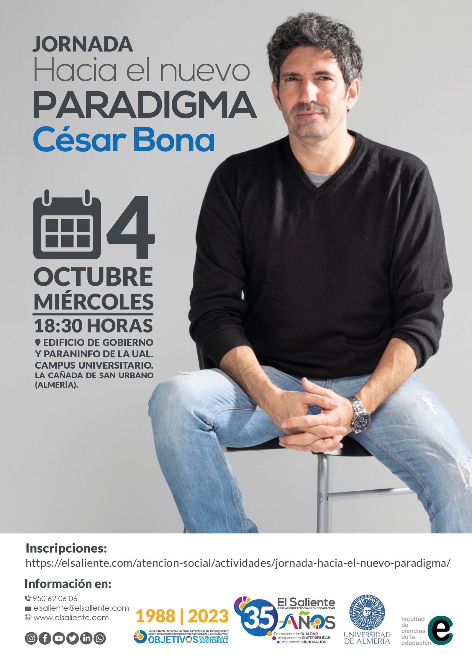 César Bona, considerado como uno de los mejores docentes de España