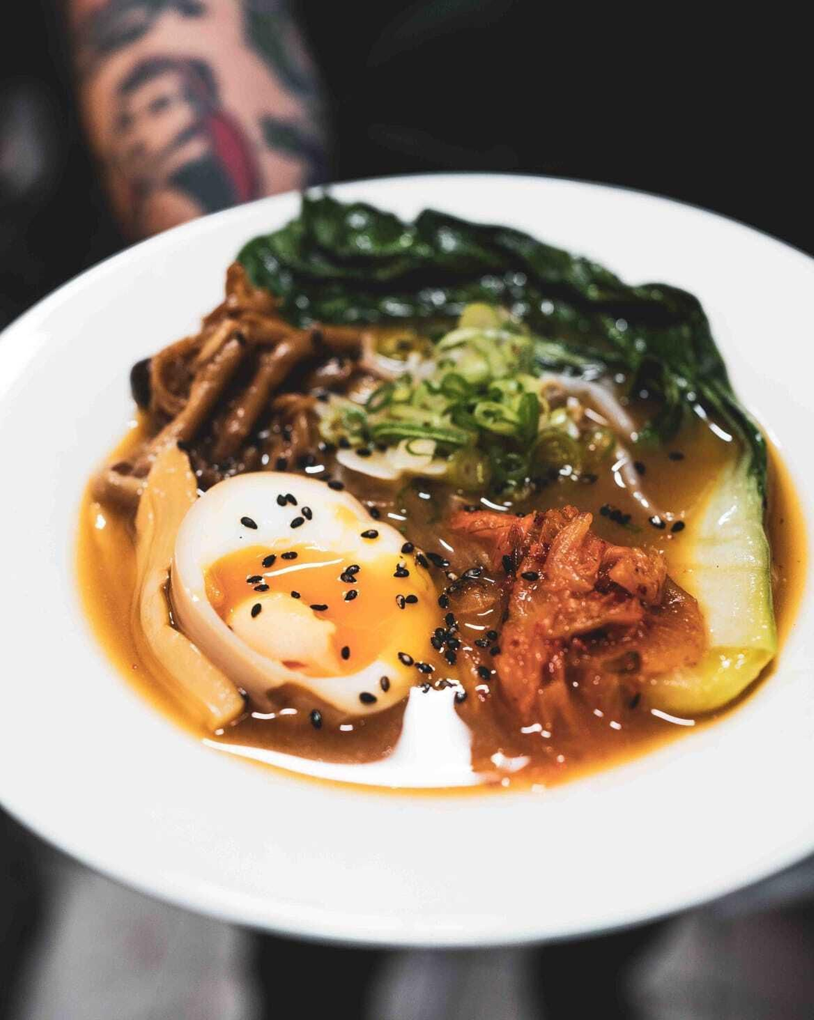 Ramen vegetal y miso. Ramen vegetal y miso.