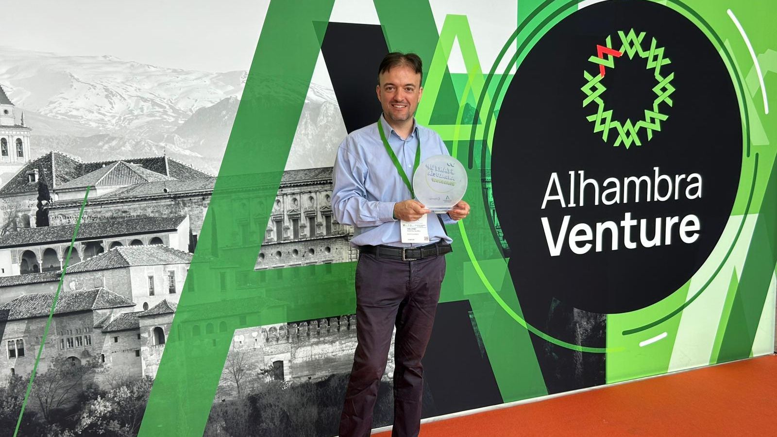 Guillermo Rubí, CEO de easyChatbot, en el encuentro Alhambra Venture de inicios de julio.