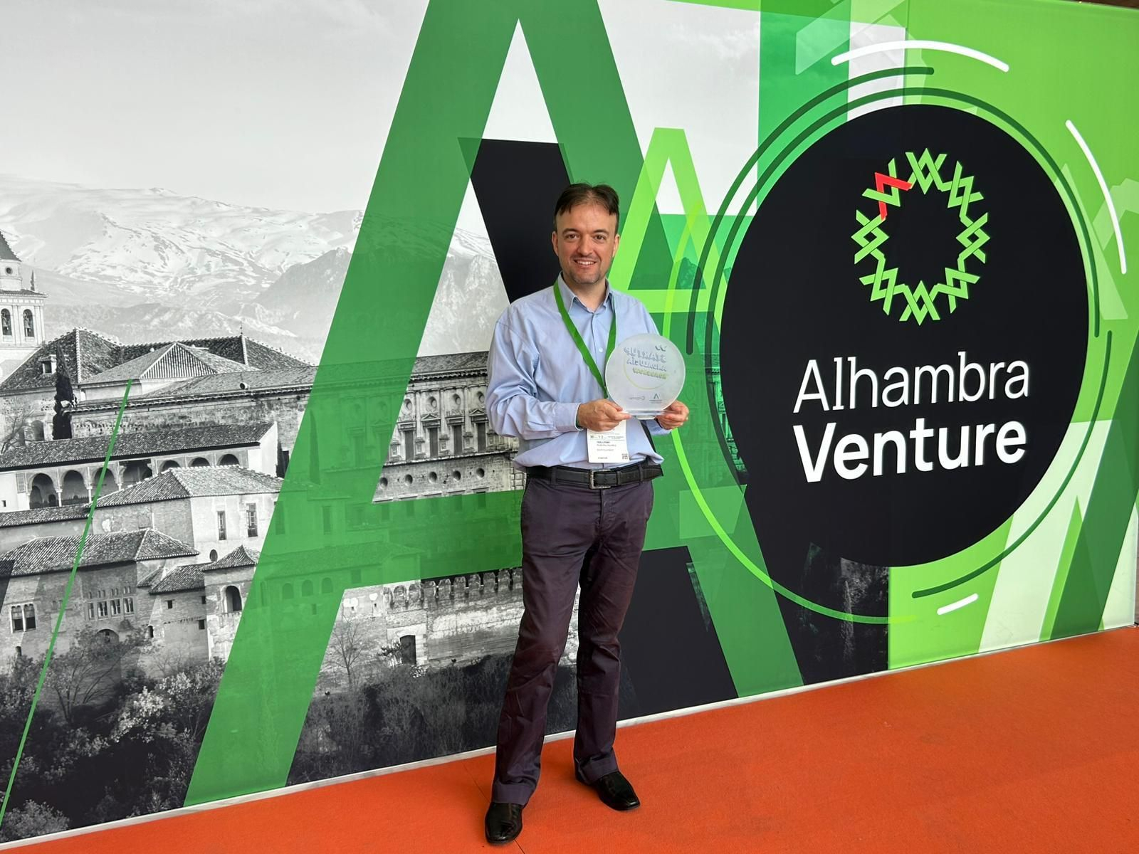 Guillermo Rubí, CEO de easyChatbot, en el encuentro Alhambra Venture de inicios de julio.