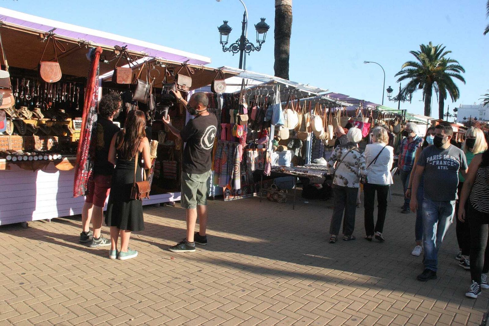 Una imagen del mercadillo del parque Calderón, que ya está funcionando.