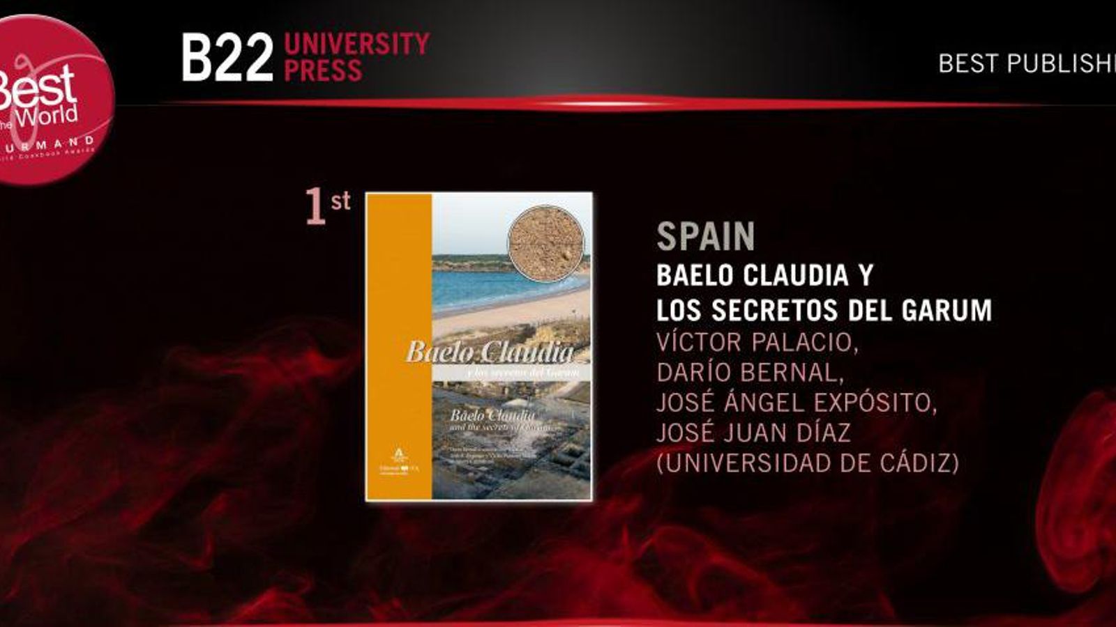 Premio internacional Gourmand 2022