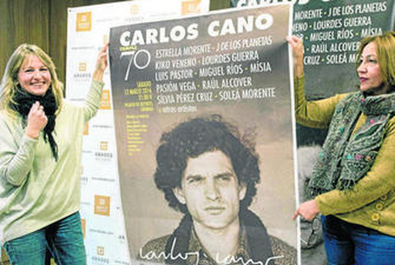 Amaranta Cano y Alicia Sánchez, en la presentación del concierto.