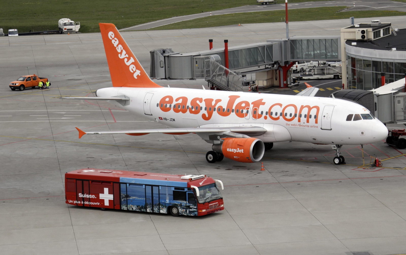 Un avión de EasyJet.