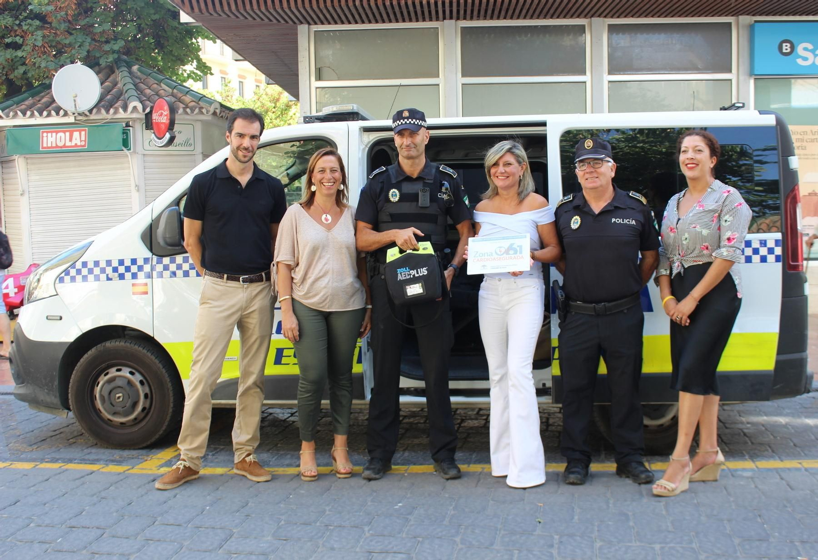 El casco antiguo de Estepona consigue ser Zona Cardioasegurada.