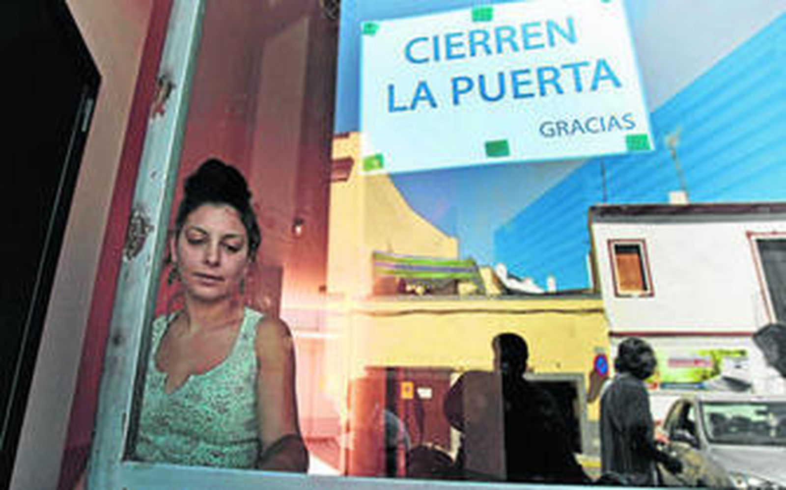 Una de las okupas de la Corrala Jaramillo, en la que viven alrededor de 20 familias sanluqueñas.