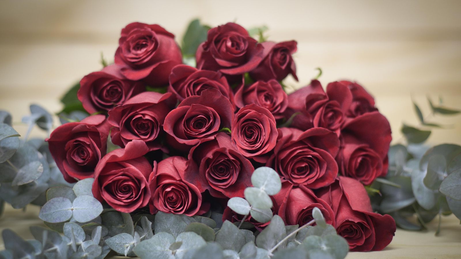 Veinte rosas rojas para demostrar amor en San Valentín.