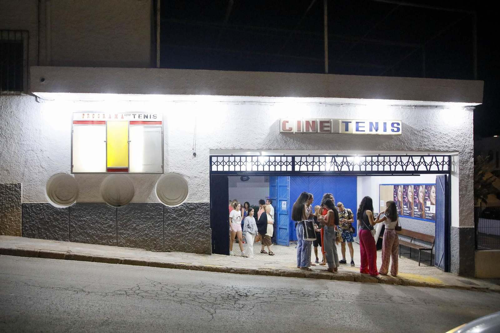 Imágenes de la última proyección en el cine de verano de Garrucha Imágenes de la última proyección en el cine de verano de Garrucha