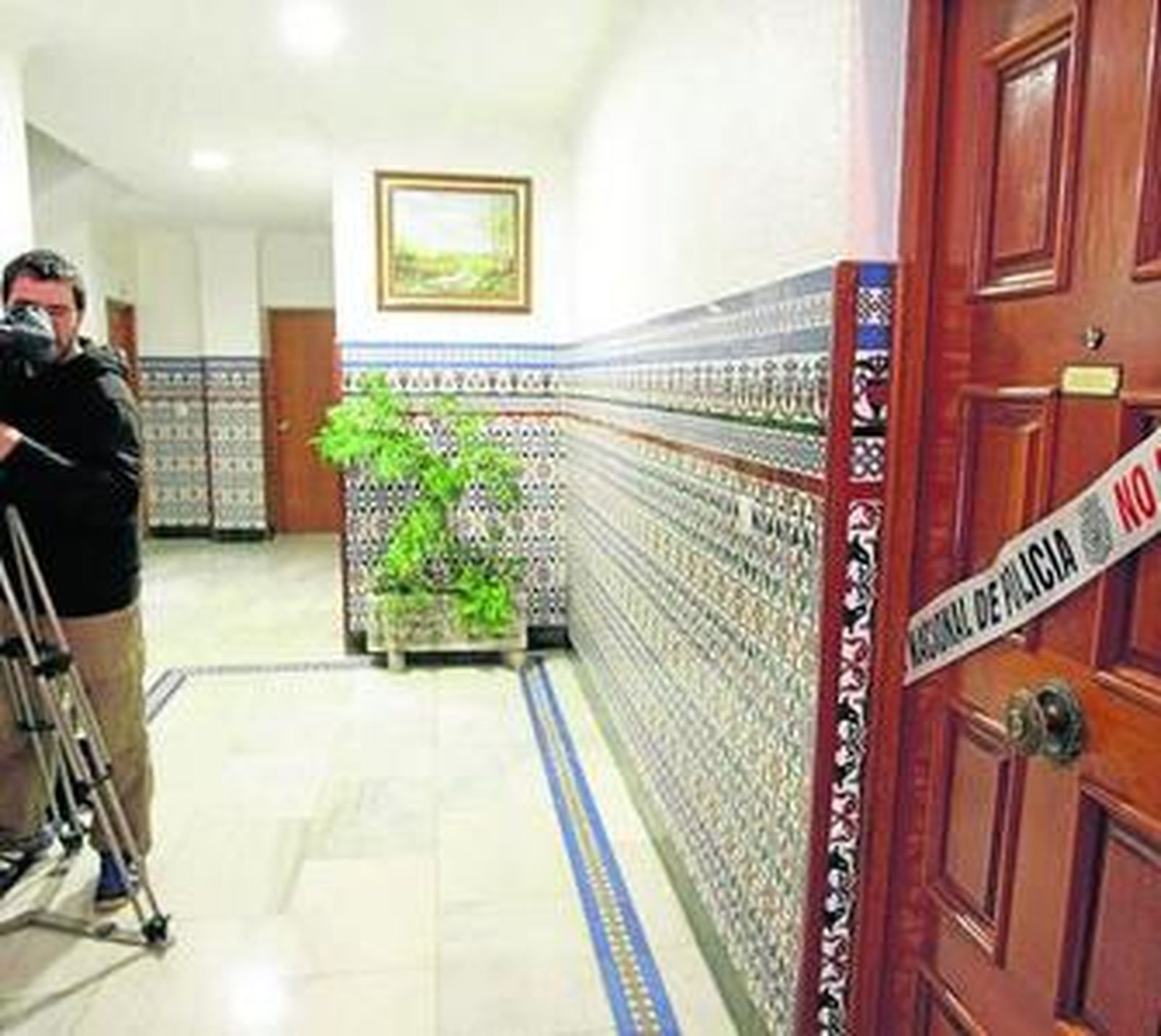 Escena del crimen el 18 de febrero del año 2010.