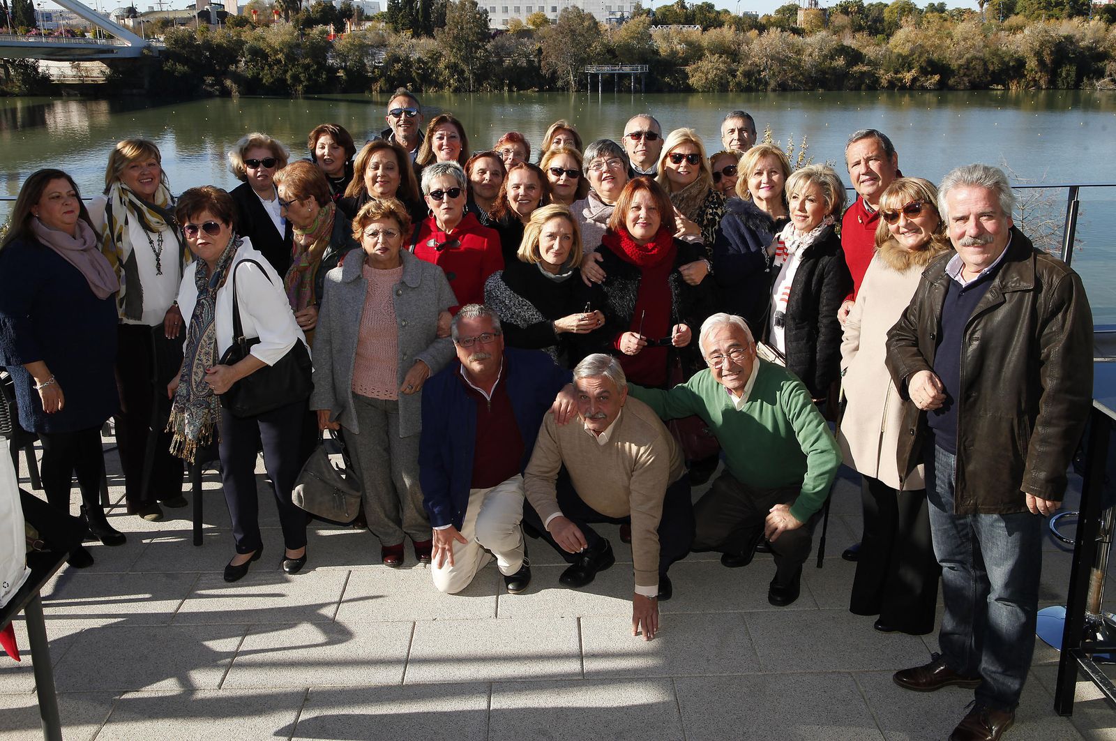Personal de Galerías San Sebastián, en la última reunión celebrada en la Barqueta.