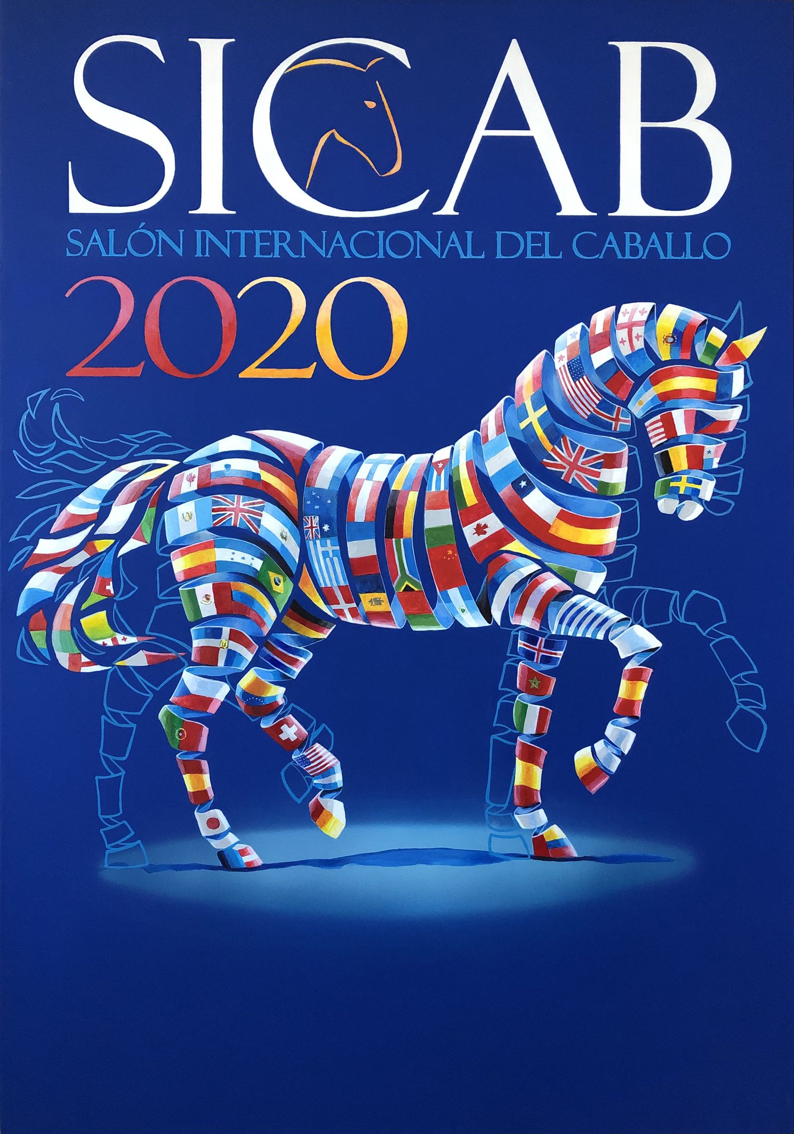 Cartel de Sicab 2020, obra de Ángel García Palacio.