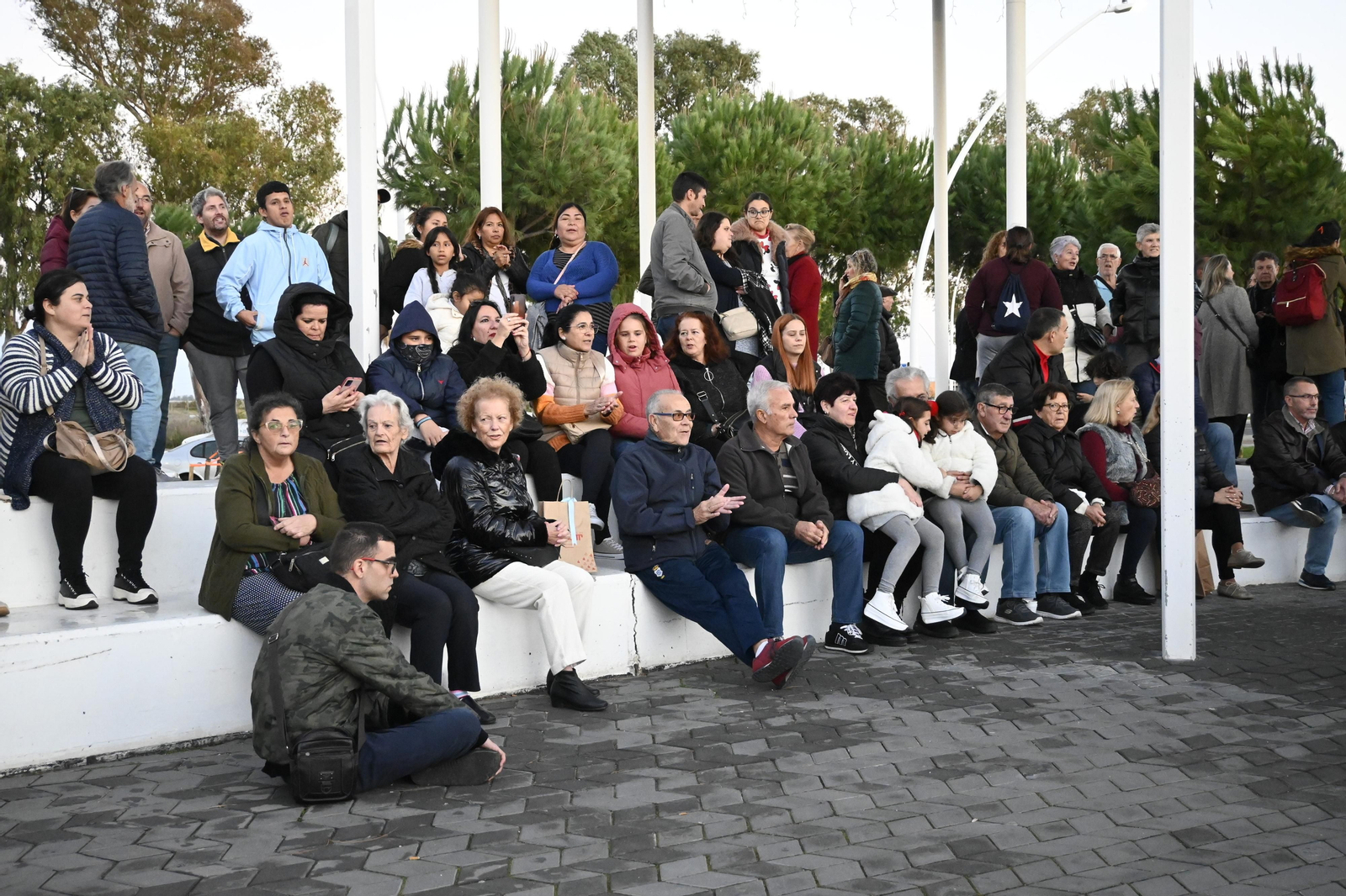 Alumbrado del Puerto de Huelva, en imágenes