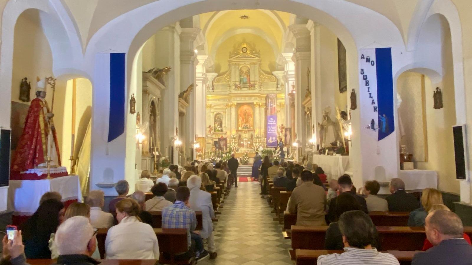 La iglesia del convento se llenó con motivo de la clausura del año jubilar.