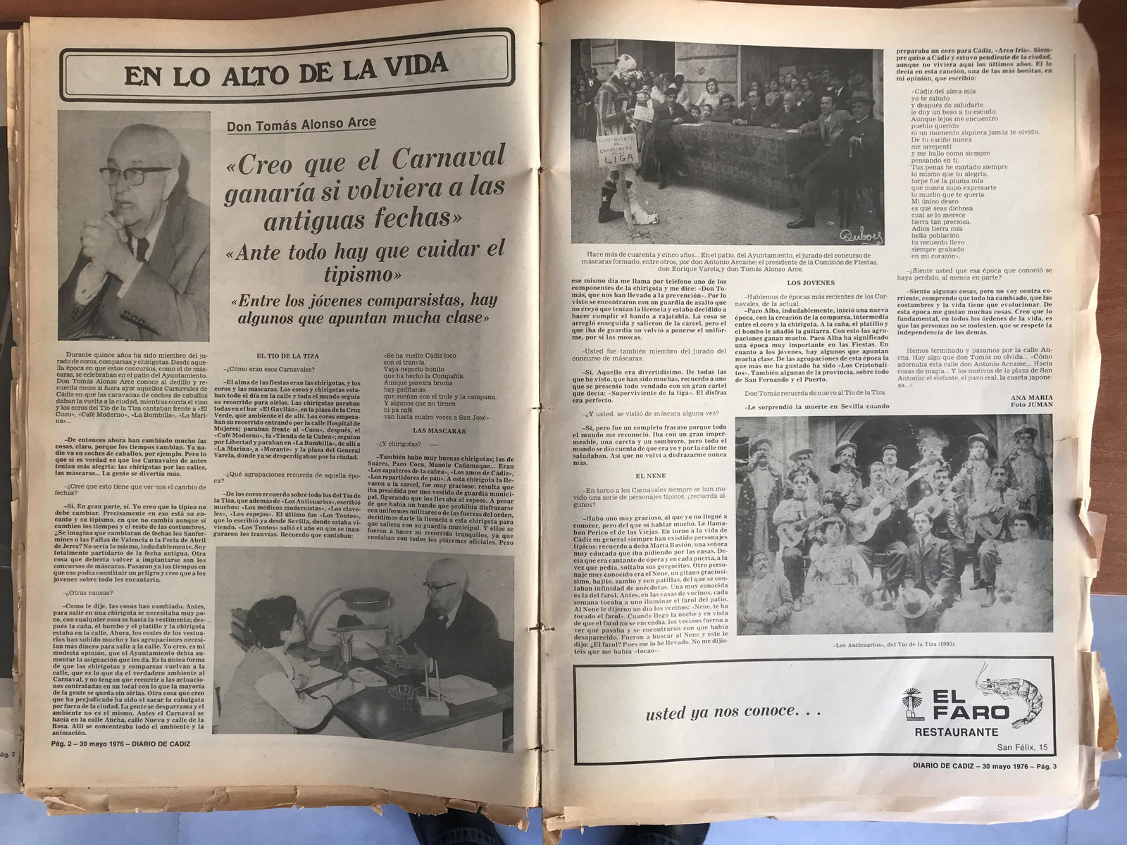 Recuerdos del Diario del Carnaval de 1976