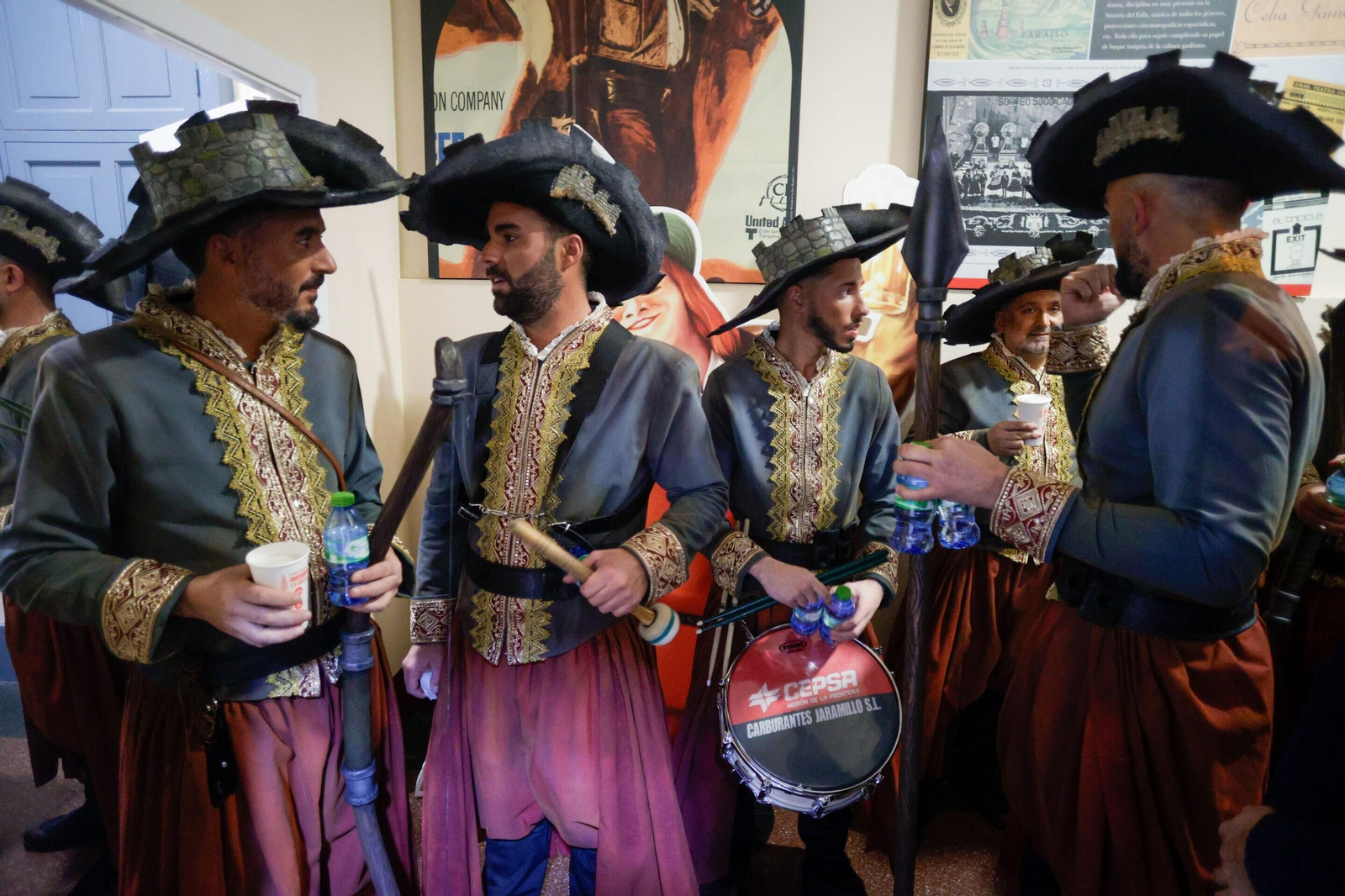 El ambiente en los camerinos del teatro.