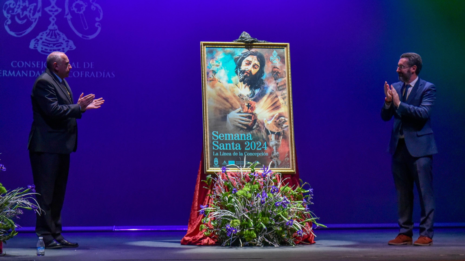 La presentación del cartel de oficial de la Semana Santa de La Línea 2024, en imágenes