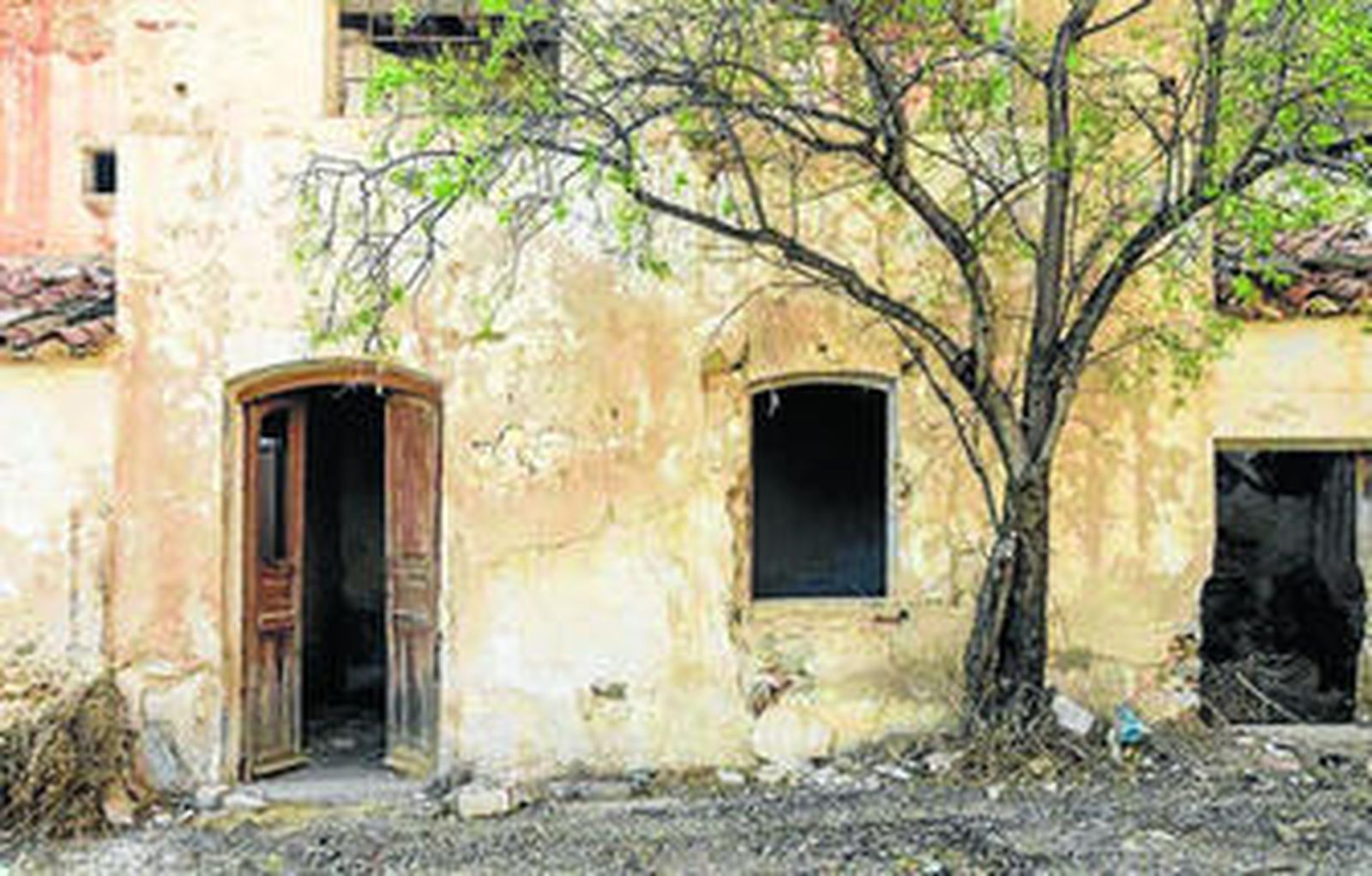 Vista de una vivienda de Uleila del Campo.