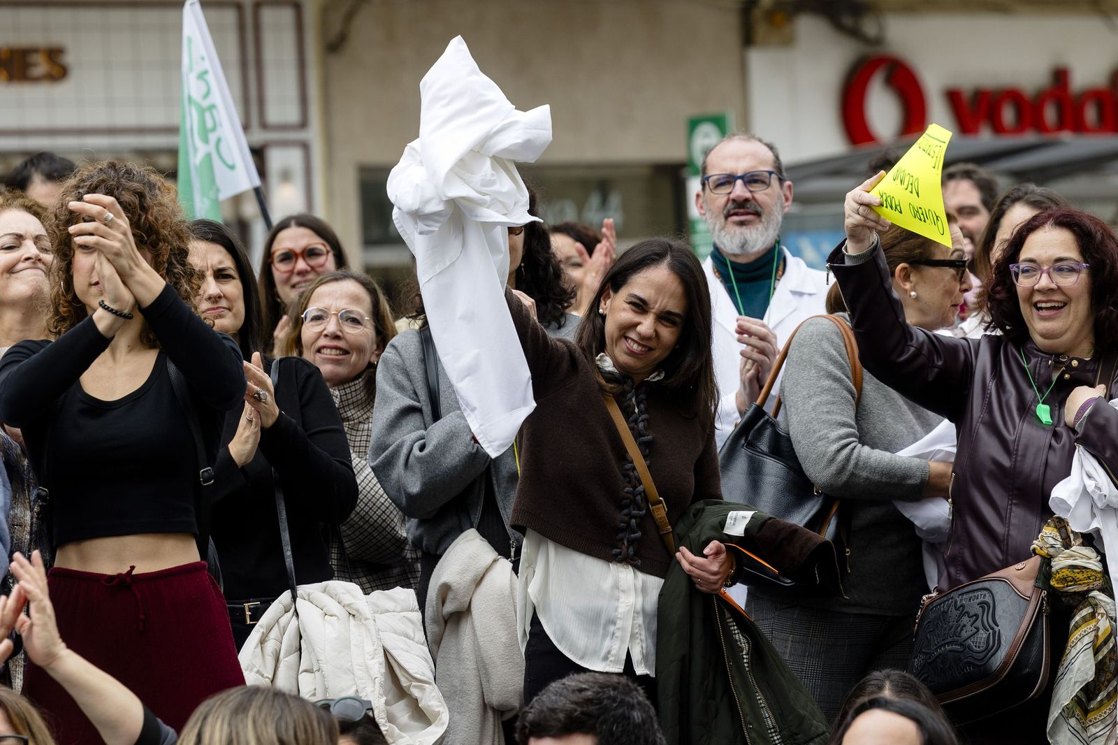 Las imágenes de la manifestación de médicos en Cádiz