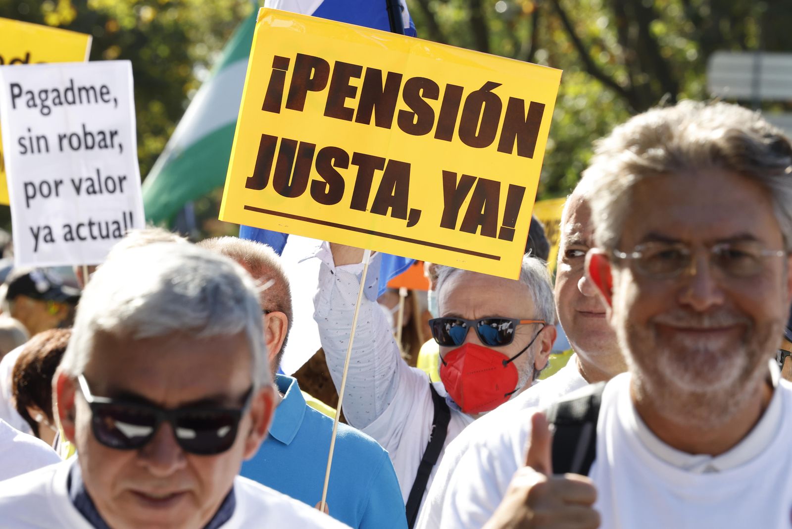 Manifestación por las pensiones dignas en Madrid.