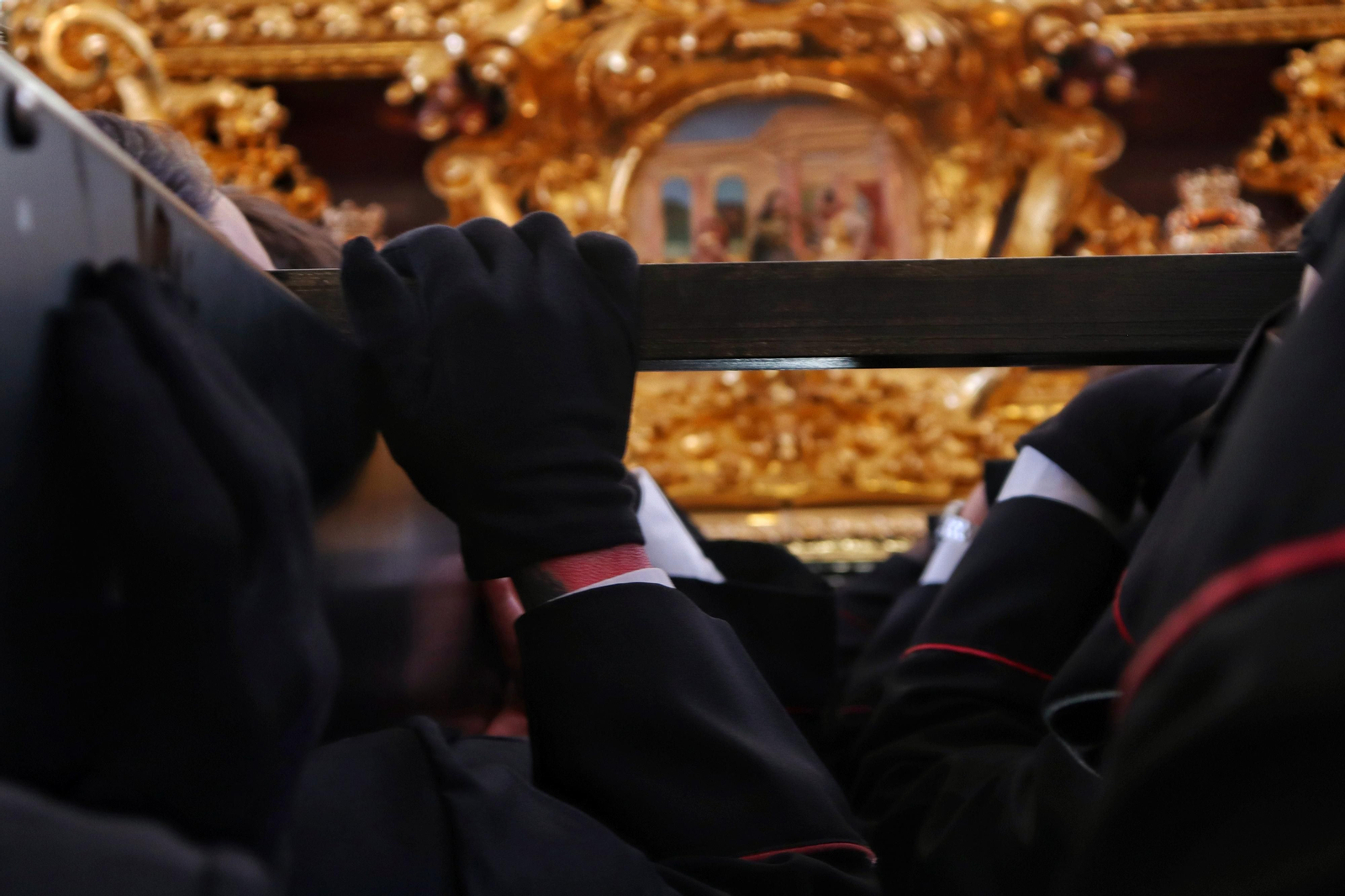 Fusionadas en su procesión del Miércoles Santo en Málaga, en fotos