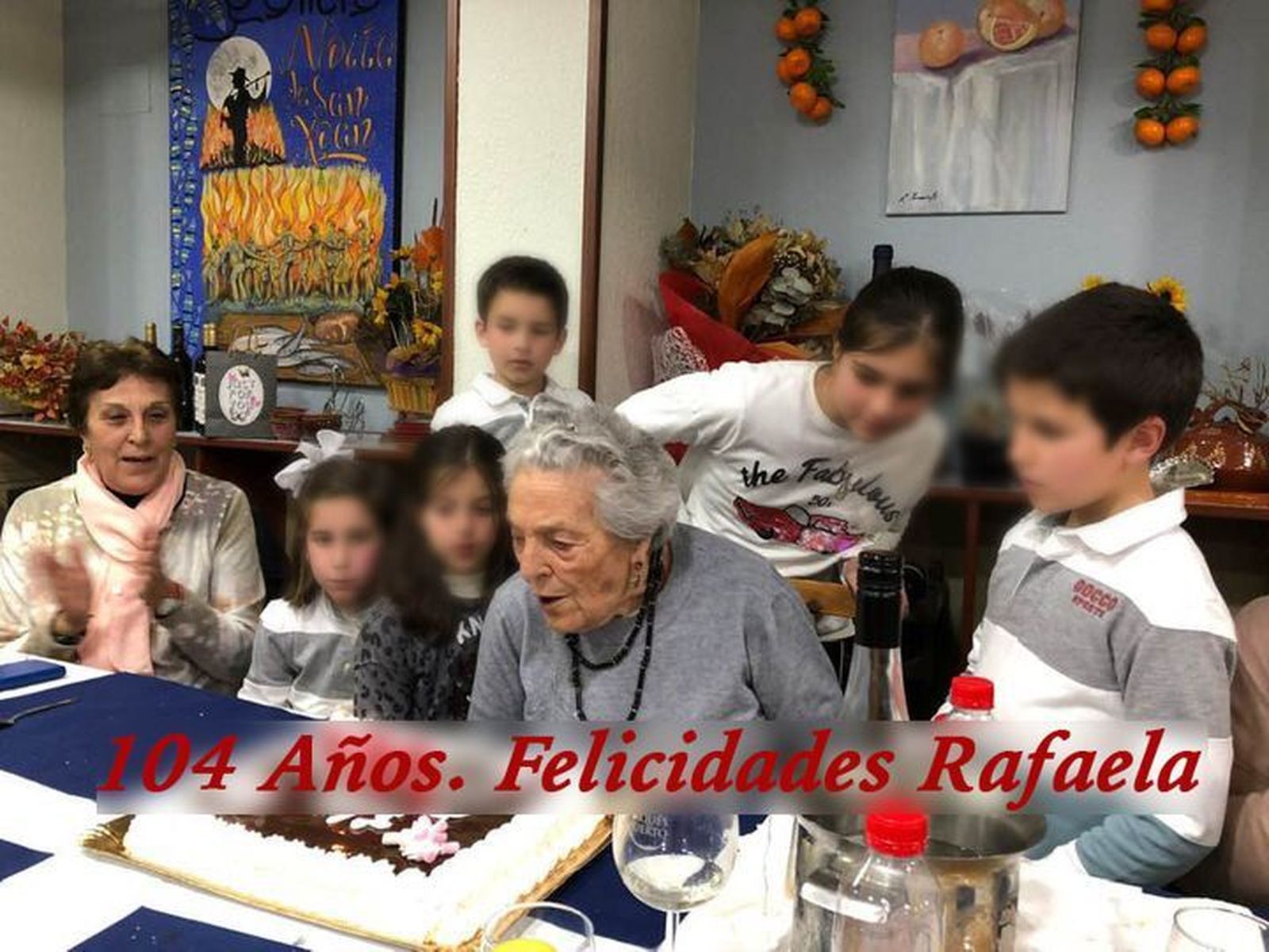 Niebla celebra los 104 años de Rafaela