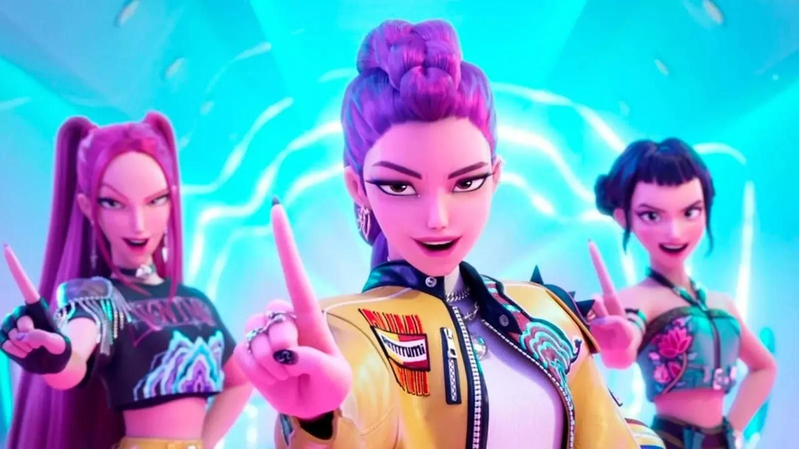 Personajes de 'Las guerreras del K-pop'.