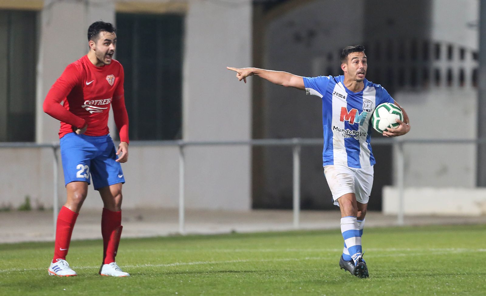 Juan Rosillo, tras marcar el gol del empate a uno.