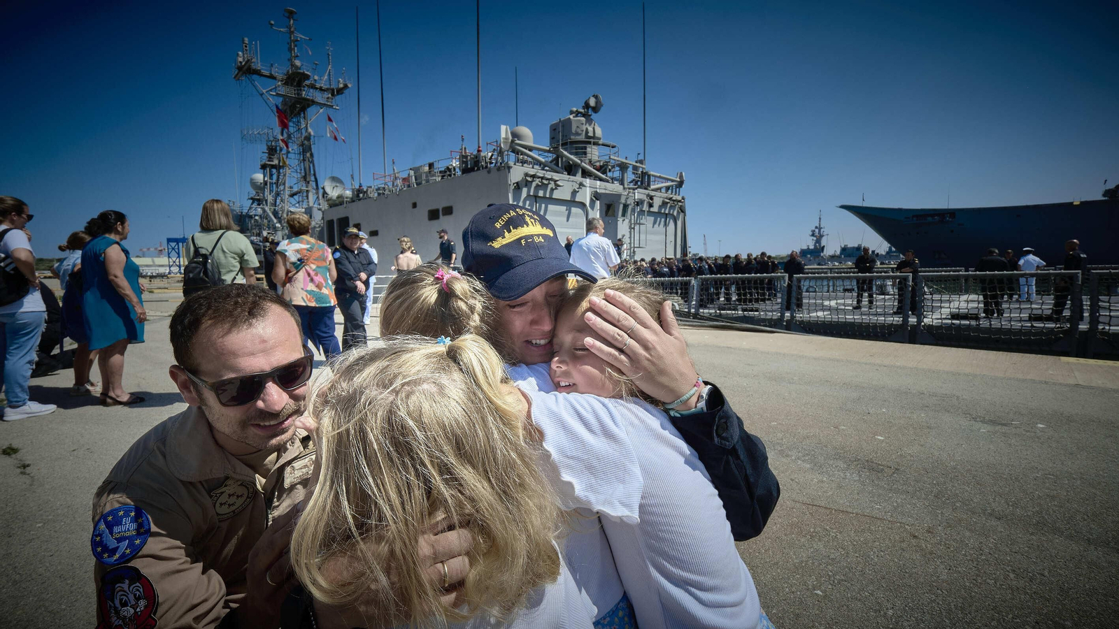Regreso a Rota de la fragata 'Reina Sofía'