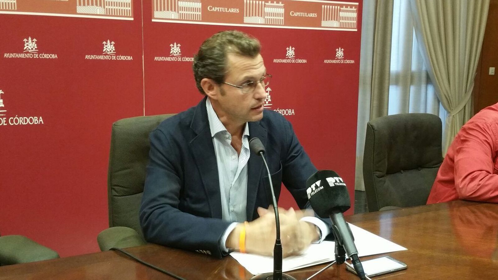 David Dorado, durante una rueda de prensa.