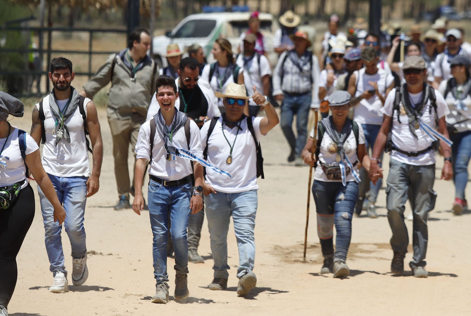 Todos los peregrinos de la Hermandad de Huelva, en imágenes