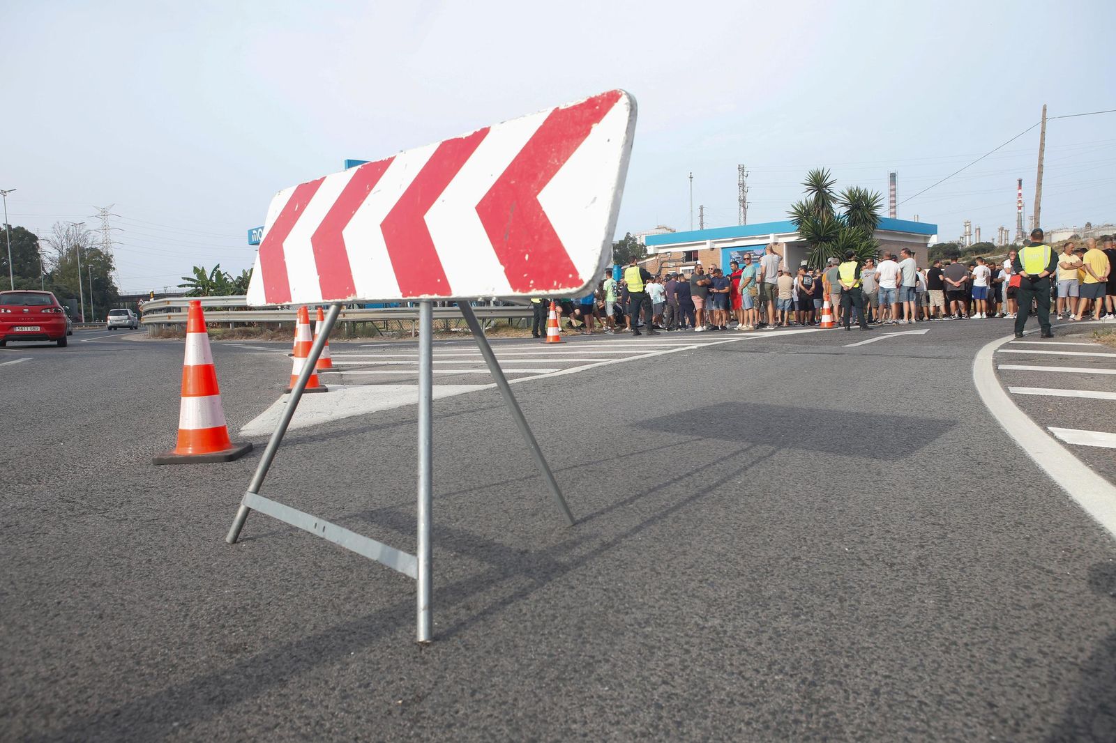 Fotos del segundo día de la huelga del metal en el Campo de Gibraltar