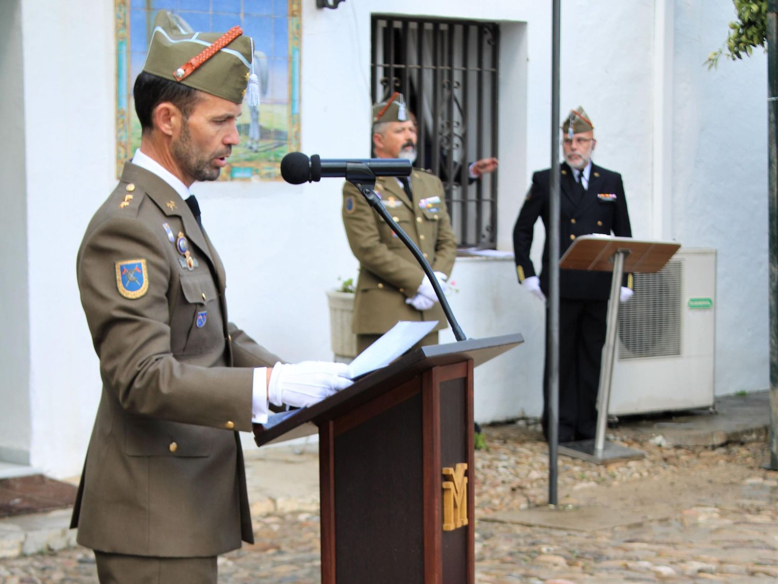 Alocución del teniente coronel Vázquez Cortejoso tras recibir el mando.