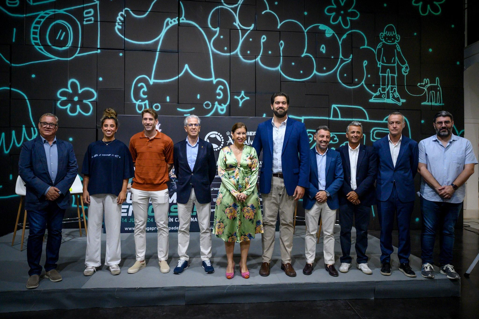 Presentación del Premier Padel Tour en Málaga.