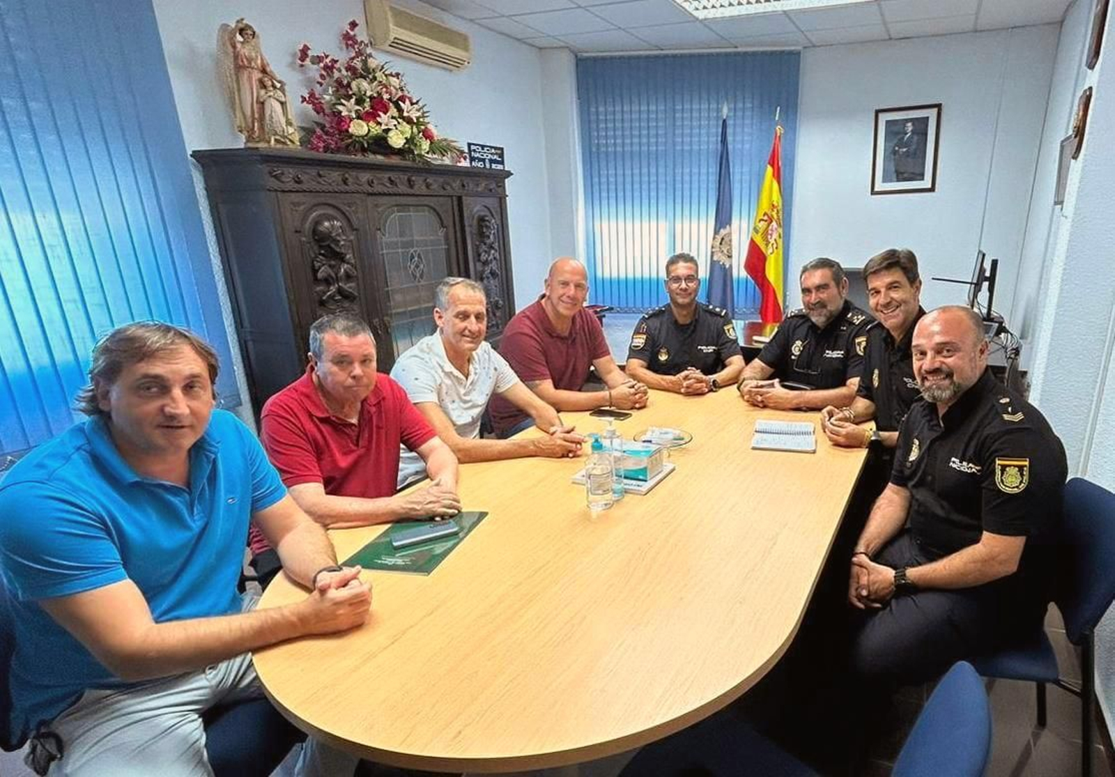 Reunión entre la Policía Nacional y la Federación Andaluza
