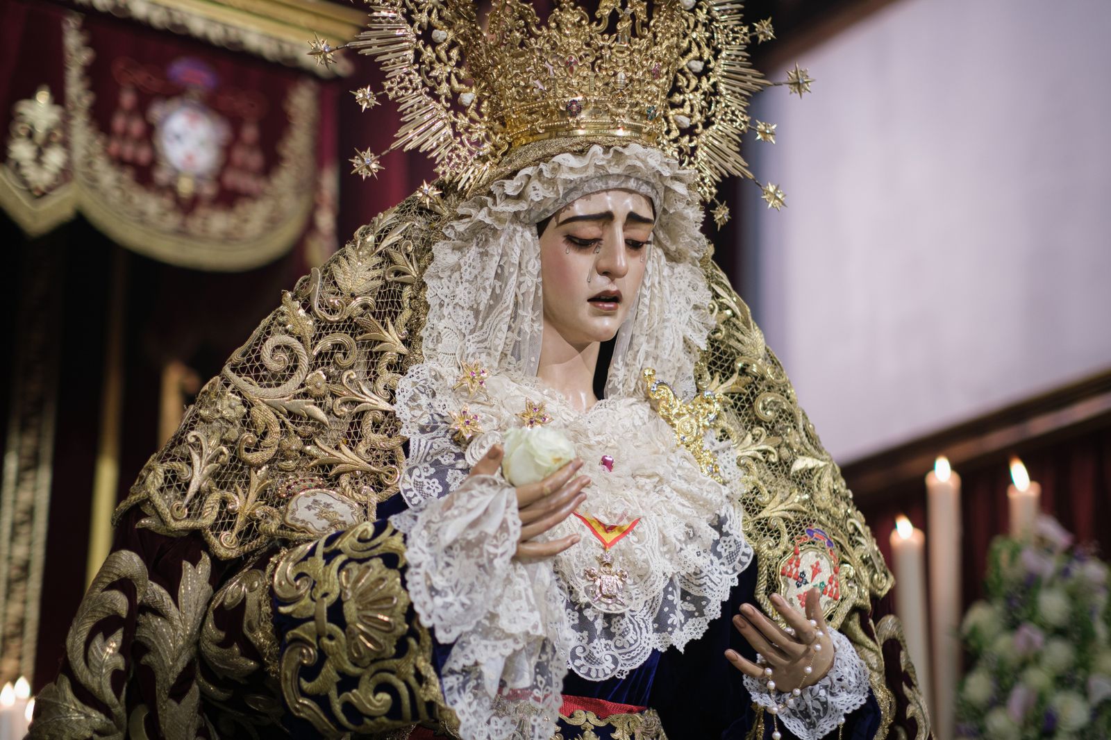 Las imágenes de la veneración a la Virgen de la Encarnación de San Benito