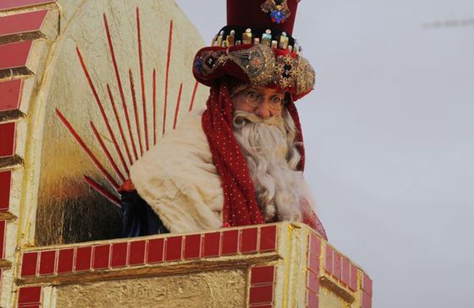 Rey Melchor en la Cabalgata de Dos Hermanas.  Foto: Victroria Hidalgo