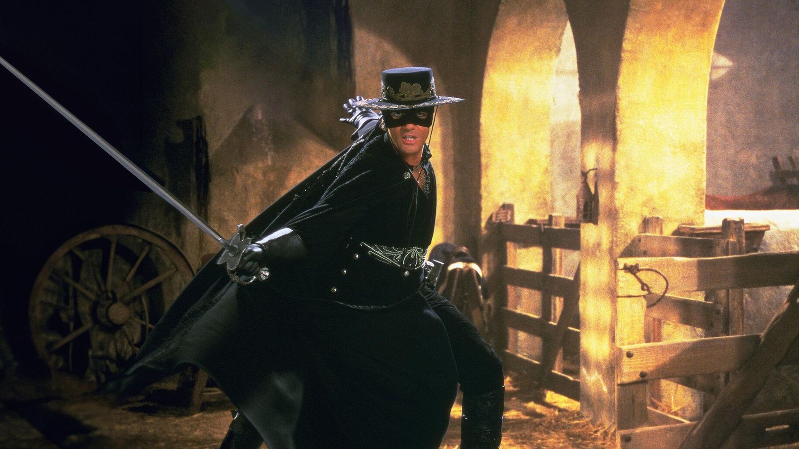 En 'La máscara del Zorro' (1998), de Martin Campbell.