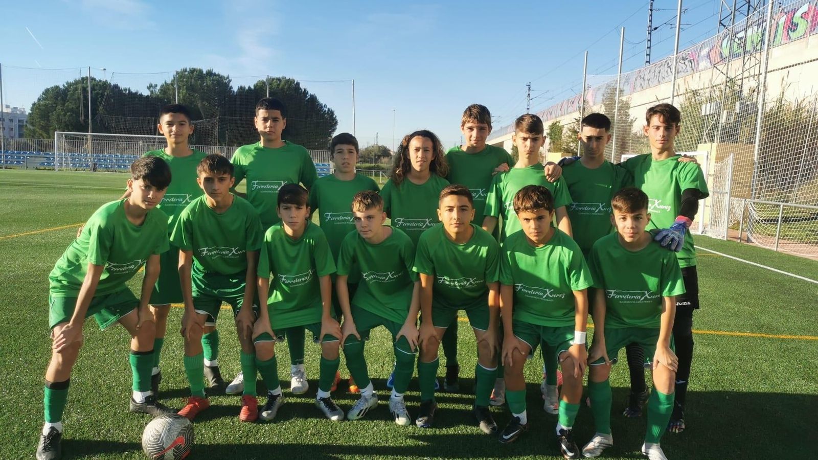 Equipo de fútbol infantil A de San José Obrero de Jerez de la Frontera.